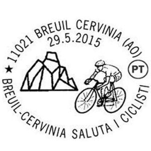 Speciale annullo postale a Breuil Cervinia per il Giro d'Italia