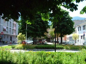 Banchetti di Legambiente nel centro di Aosta per difendere il verde urbano