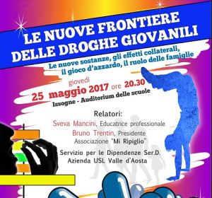 Issogne, serata sulle nuove frontiere delle droghe giovanili