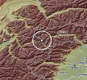 Lieve scossa sismica a La Thuile