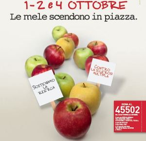 A ottobre le mele Aism scendono in piazza. 45 postazioni in Valle d'Aosta