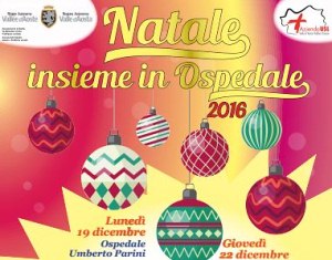 Aosta, torna l'iniziativa "Natale in ospedale"