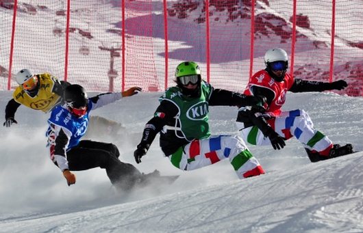 A Breuil Cervinia la Coppa del mondo di Snowboard Cross