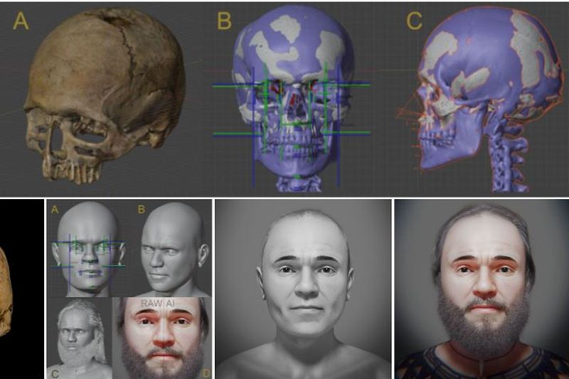 Al MegaMuseo di Aosta prende forma il volto di un uomo di vissuto 4000 anni fa