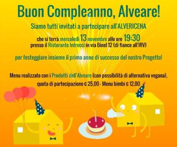 L'Alveare festeggia il suo primo compleanno con una Alvericena ad Aosta