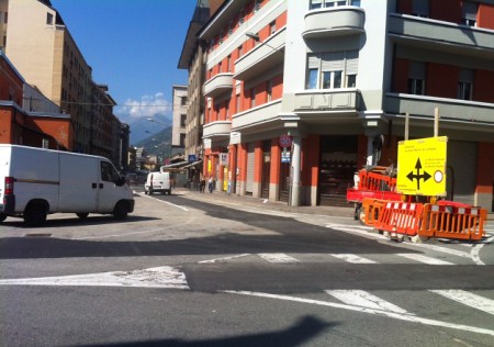 Aosta, riapre corso Battaglione e iniziano nuovi cantieri