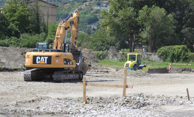 cantiere del nuovo liceo Bérard