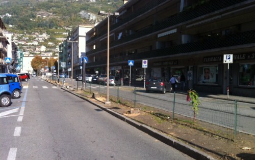 Aosta, tagliati 17 alberi in via Conte Crotti