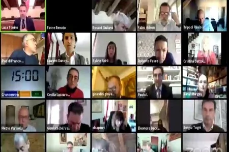 Seduta virtuale del Consiglio comunale di Aosta