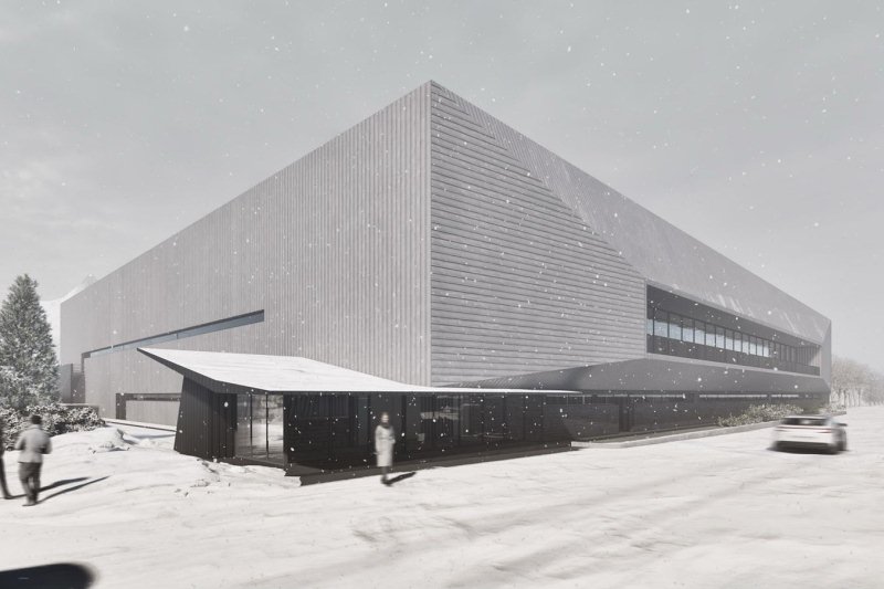 Render del futuro Palaghiaccio Il render del futuro Palaghiaccio
