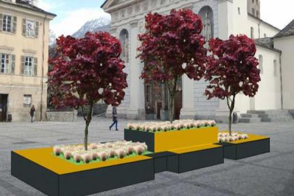 Nuove panchine e fioriere per piazza Roncas, piazza Giovanni XXIII e via Garibaldi