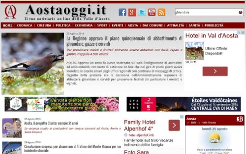Aostaoggi.it cambia grafica e offre nuovi servizi