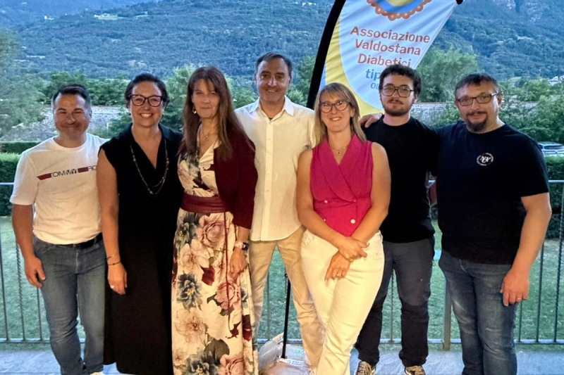 Il direttivo dell'Associazione Valdostana Diabetici tipo 1