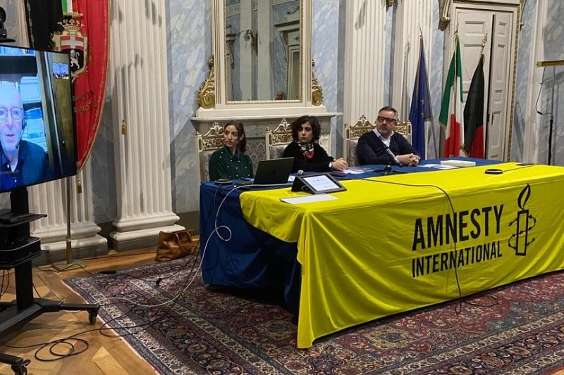 Incontro ad Aosta con l'attivista Bahrami