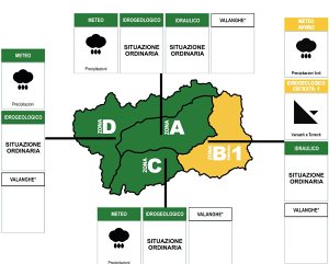 Maltempo in Valle d'Aosta: emesso un avviso di criticità idrogeologica