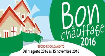 Bon de chauffage 2016, al via le domande