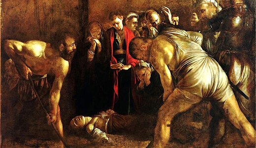 caravaggio Il seppellimento di S. Lucia 1608 copia 2