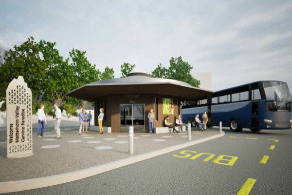 Immagine render del progetto di Châtillon