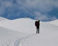 A Flassin una domenica ciaspolando sulla neve