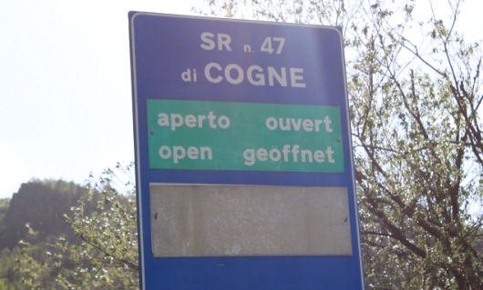 Strada regionale per Cogne