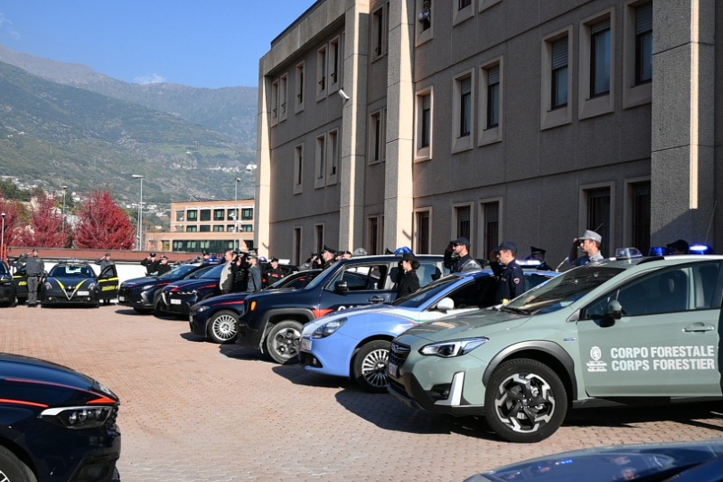 La cerimonia alla caserma Alessi di Aosta