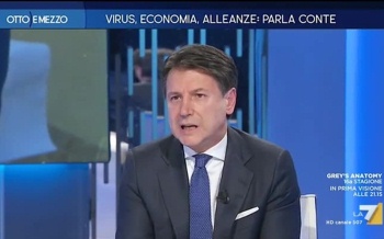 Giuseppe Conte su La7