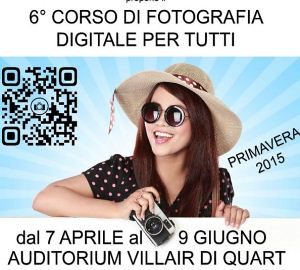 A Quart il 6° corso di fotografia digitale per tutti