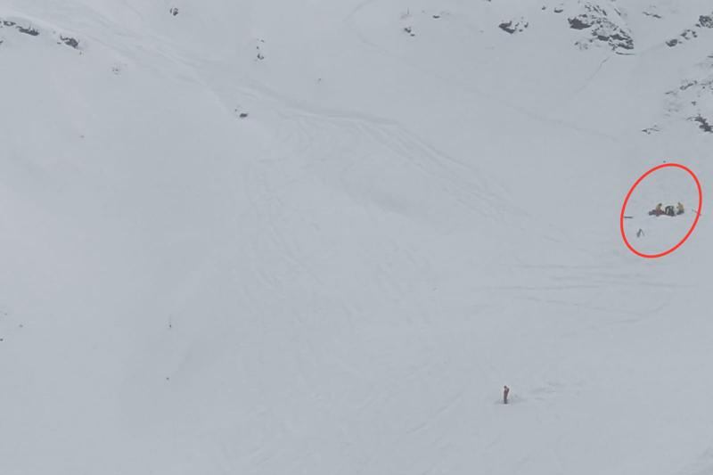 Valanga in Valtournenche