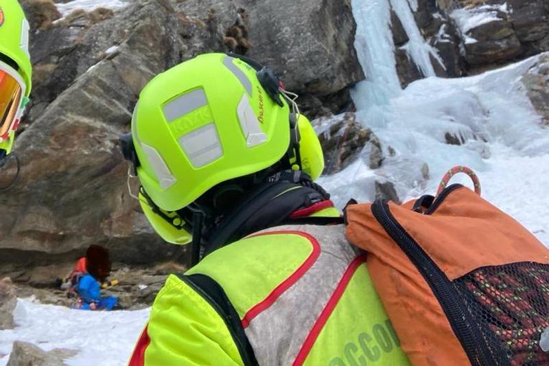 Intervento del Soccorso Alpino Valdostano