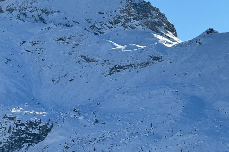 Valanga sulla Testa Grigia