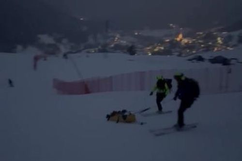 Scialpinista infortunato Scialpinista infortunato