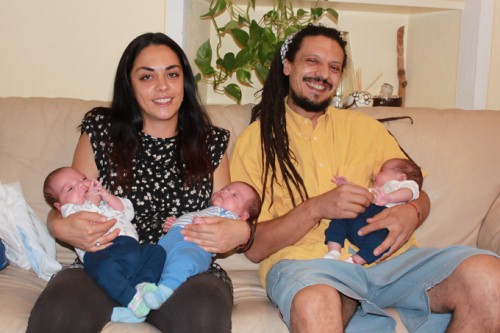 Francesca e Davide con Filippo, Gabriele e Matteo