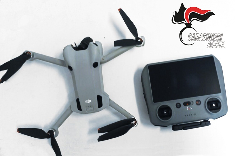 Drone sequestrato dai Carabinieri