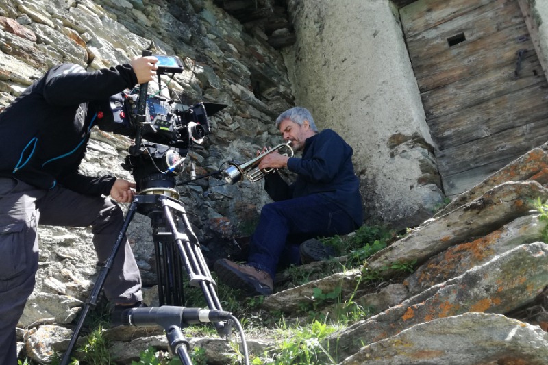 Backstage di Ensembio con Li Calzi