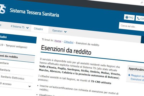 Portale esenzioni