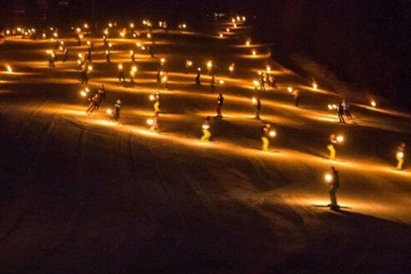 Fiaccolata dei maestri di sci