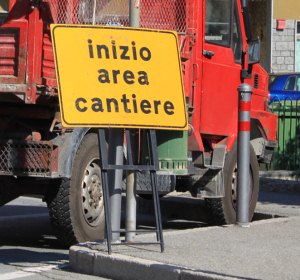 Inizio area cantiere