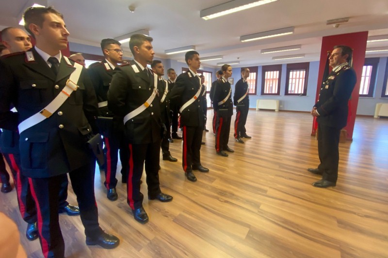 Visita del comandante Di Stasio
