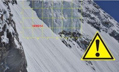 Monte Bianco, aumenta il rischio di crolli del seracco delle Grandes Jorasses