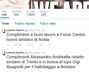 Elezioni Aosta, il vicesegretario dem si congratula con Centoz
