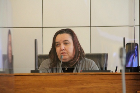 La capogruppo Erika Guichardaz 