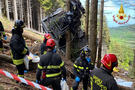 funivia Mottarone (Vigili del fuoco)