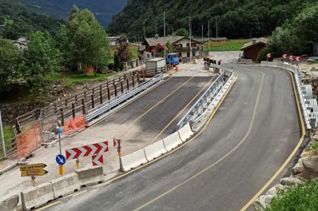 Aperto il nuovo ponte a Issime