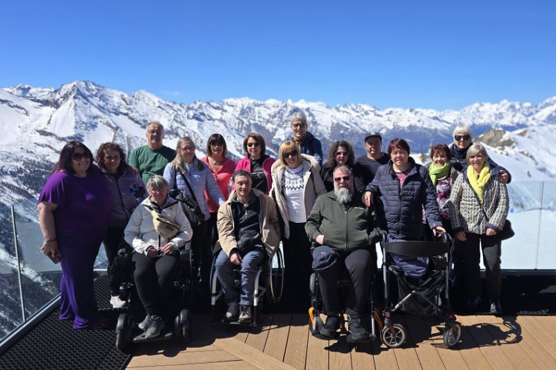 Gruppo Aism alla Stella di Pila Gruppo Aism alla Stella di Pila