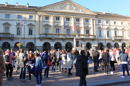 Manifestazione ad Aosta