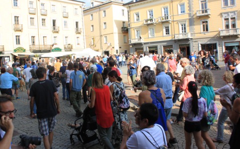 Manifestazione ad Aosta