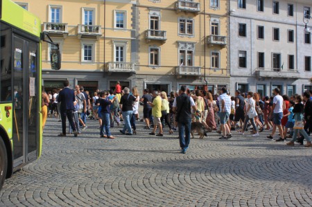 manifestazione ad Aosta