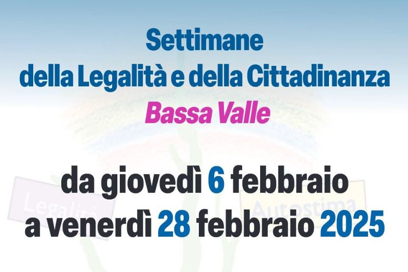 Al via le Settimane della legalità in bassa Valle