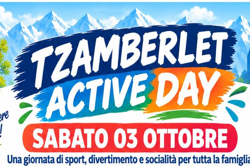 Tzamberlet Active Day, il 3 ottobre la prima edizione