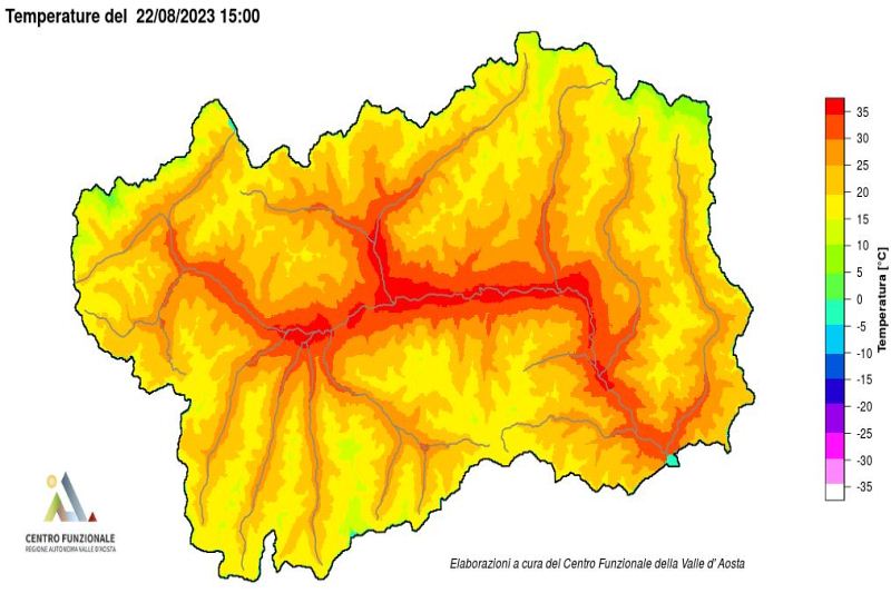 Mappa delle temperature